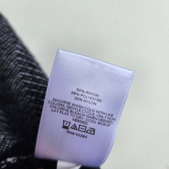 Express Grey Black Knit Mock Neck Sleeveless Sheath Dress Women's Size XLarge XL - Picture 13 of 14